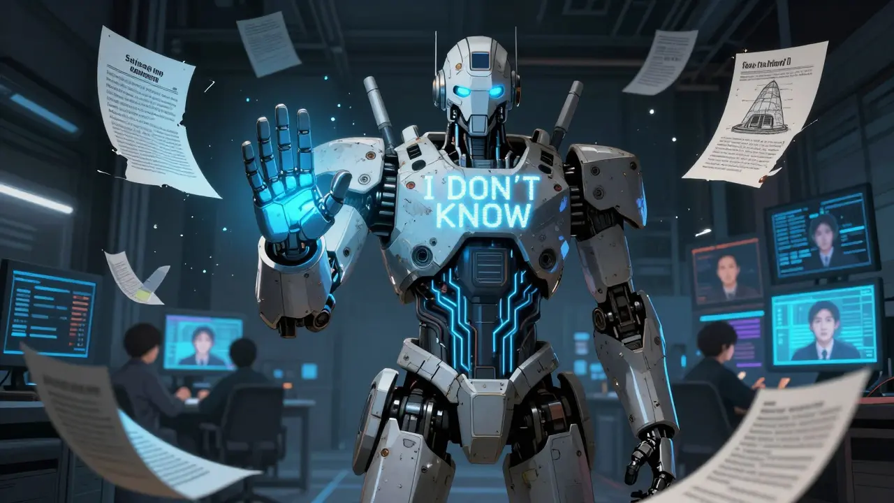 Abstention Policies for Generative AI: When the Model Should Say It Does Not Know