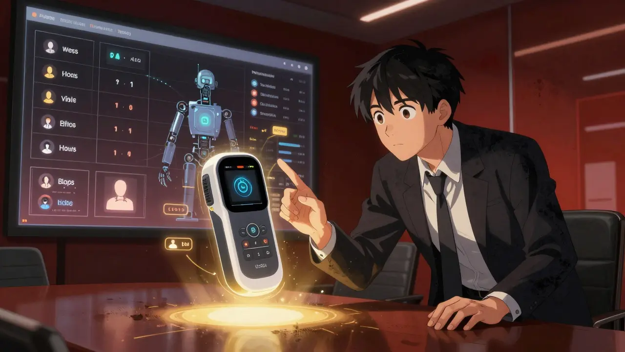 An investor interacts with a vibe-coded logistics prototype, timelines showing rapid development vs. traditional methods.