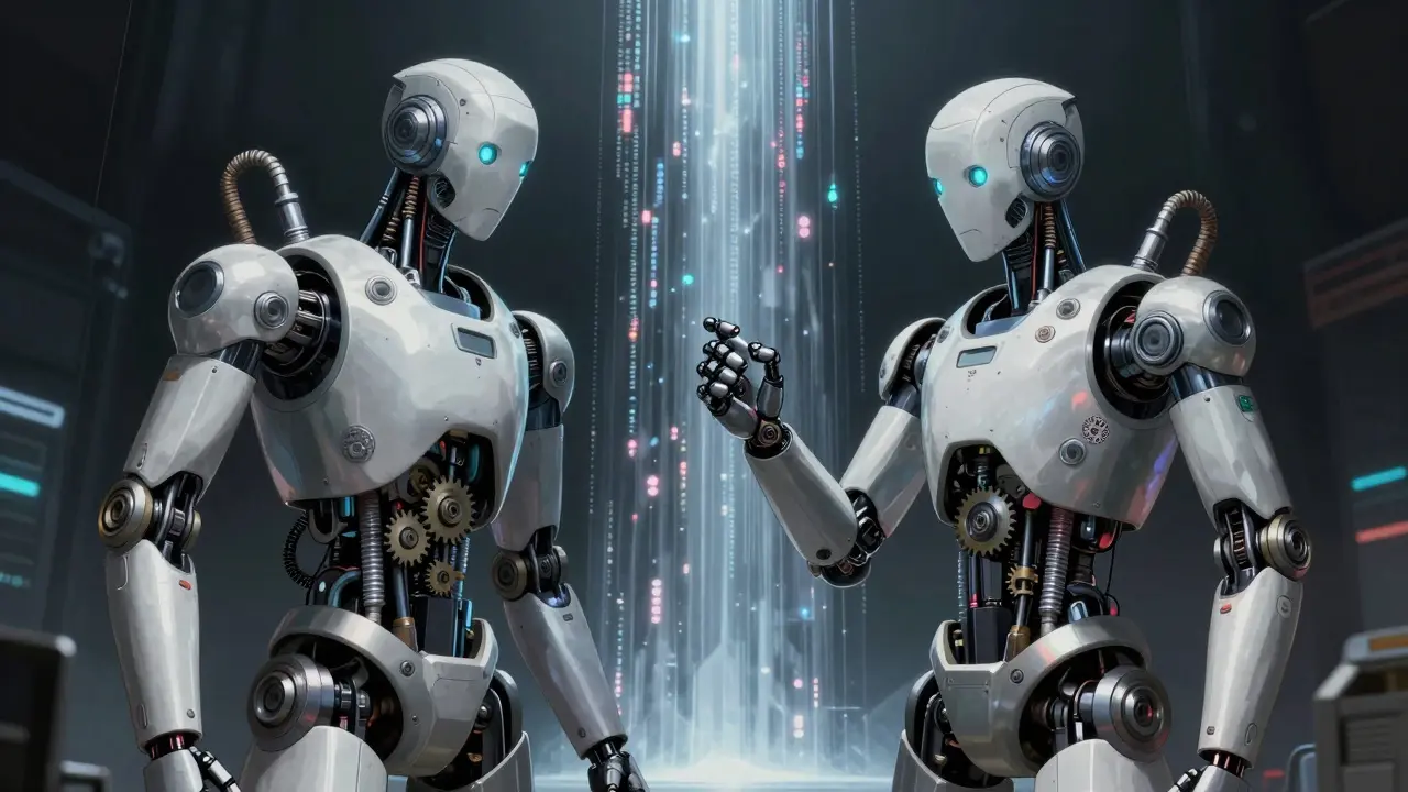 Androids showing internal differences despite similar outputs