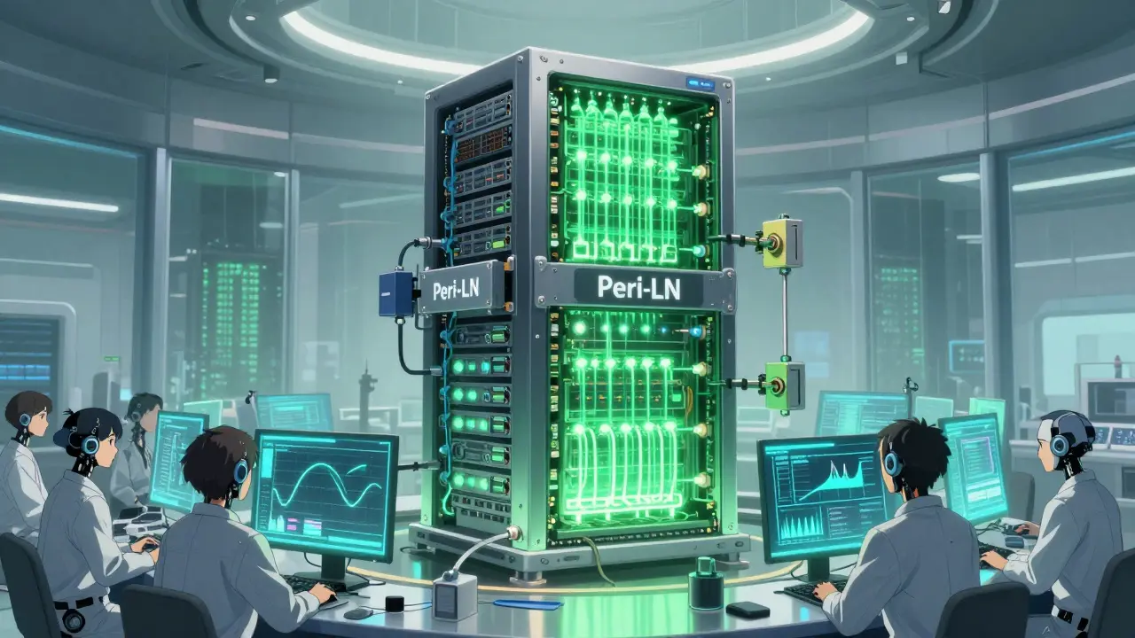 Stable Peri-LN server core humming with balanced green energy