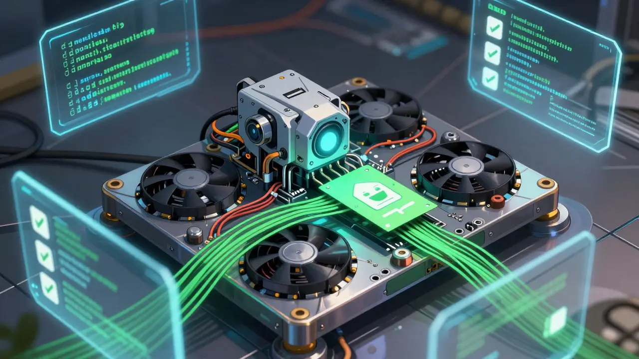 Modular robot processing code packets for PII detection
