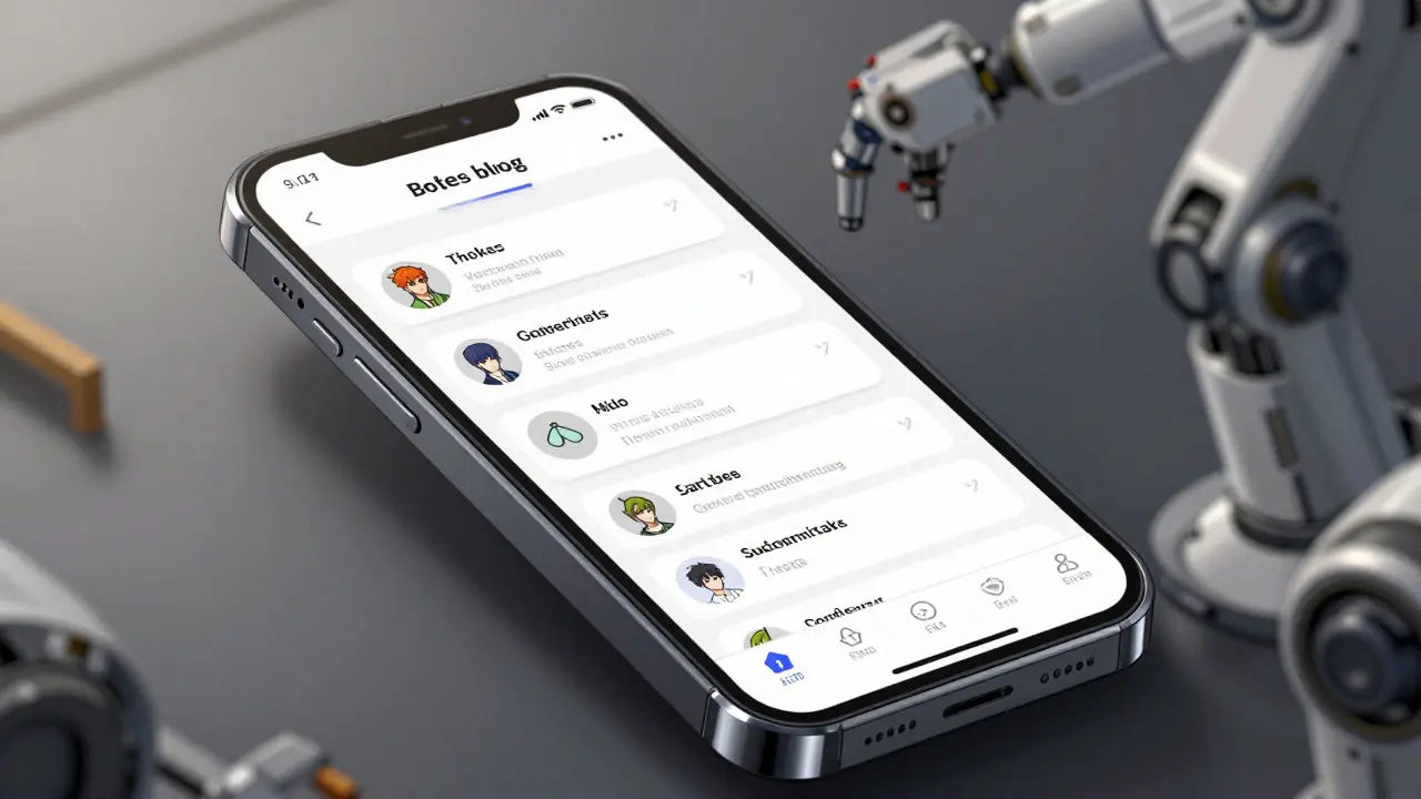 Futuristic device displaying a completed web app built through vibe coding